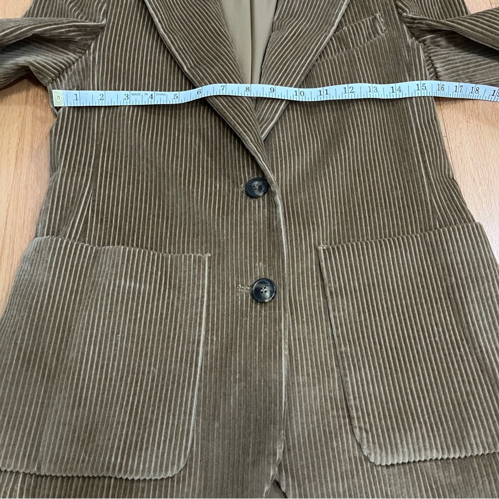 Weekend Max Mara Corduroy Tan Blazer - Picture 13 of 16